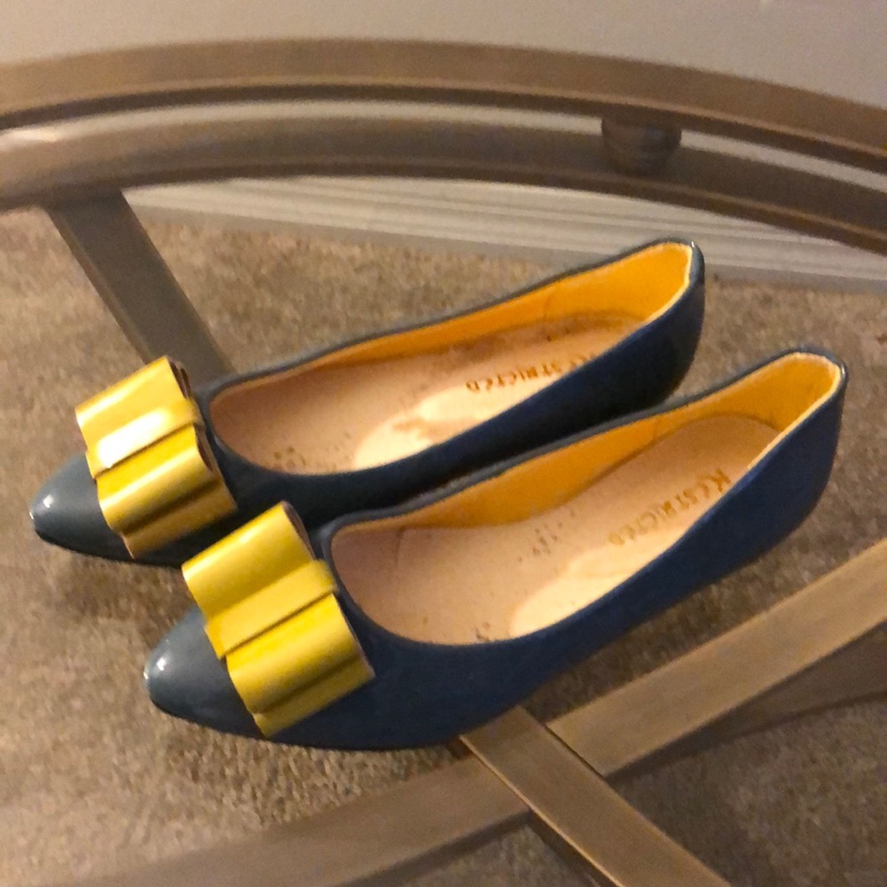 Restricted Nectarine Blue Flats